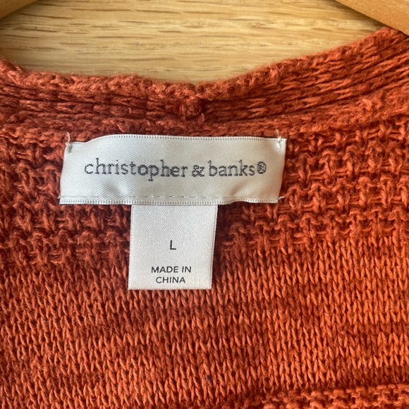 Christopher & Banks Sweater Cardigan Vest Size Large - Picture 4 of 7